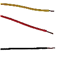 ProTechTrader 22 Gauge AWG Solid Hook-Up Wire Set - 300 ft 3 Color Kit