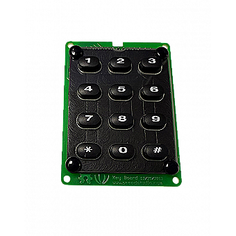 12 Key Matrix Number Pad/ Keypad For Arduino/ Microcontroller with Pins (PTT-12KPM) 