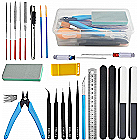 ProTechTrader 29 Piece Hobby Craft Model Tool and Paint Kit for Plastic Miniatures Gundam Painting