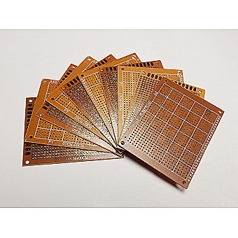 10 pc 7cm x 9cm Prototype Circuit Solder Breadboard Protoboard For DIY Soldering (PTT-ProtoLarge) 