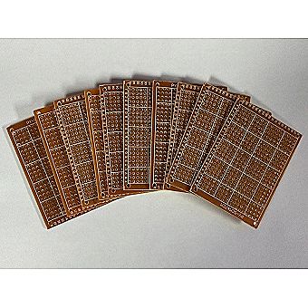 Electronic Components 10 pc 7cm x 5cm Prototype Circuit Solder Breadboard Protoboard For DIY Soldering PTT-ProtoSmall 10 pc 7cm x 5cm Prototype Circuit Solder Breadboard Protoboard For DIY Soldering (PTT-ProtoSmall)