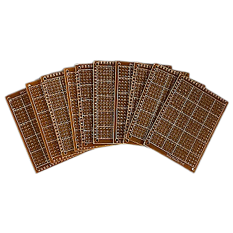 10 pc 7cm x 5cm Prototype Circuit Solder Breadboar 10 pc 7cm x 5cm Prototype Circuit Solder Breadboar