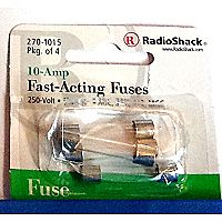 Fast-Acting 10-Amp 250-Volt Fuses