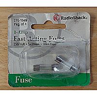 Fast-Acting 1-Amp 250-Volt Fuses (4-pk)