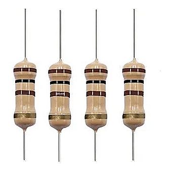 100-Ohm 1/2 Watt Carbon-Film Resistors 5pcs 100-Ohm 1/2 Watt Carbon-Film Resistors 5pcs