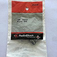 1/8" Stereo Phone Jack 1/8" Stereo Phone Jack