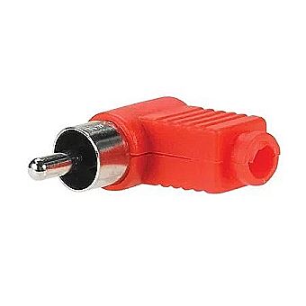 Solderless Right-Angle Phono Plug Solderless Right-Angle Phono Plug