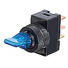 20A - 12VDC Illuminated Toggle Switch Ideal for numerous hobby and electrical projects. Bright blue LED