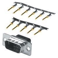 9 Pin Male Crimp-Type D-Sub Connector 9 Pin Male Crimp-Type D-Sub Connector