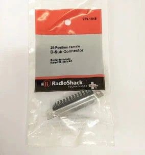 25-Position Female D-Sub Connector 25-Position Female D-Sub Connector