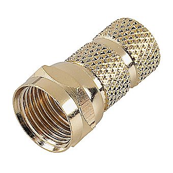 Twist-On TV Coax F Connector Twist-On TV Coax F Connector