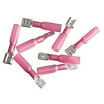 Insulated Heat-Shrink Female Disconnectors 16-14 AWG (10-Pack)