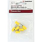 Insulated Crimp-On Quick Disconnects. + 3 each: male 1/4