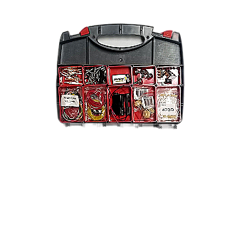 20 Red Cups Storage Containers for Our Double-sided Parts Storage Organizer Carrying Case (red-cups) 