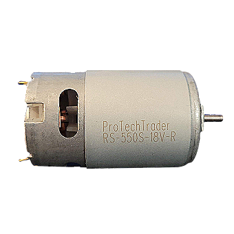 RS-550s 18v (12v - 20v) DC Motor Round Shaft High Power/Torque DIY Drills Robots RC (RS-550S-18v-R) 