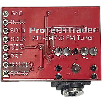 Si4703 FM Tuner Breakout Evaluation Development Board Radio Frequency Receiver Replaces SparkFun WRL-12938 V13 (PTT-Si4703) 