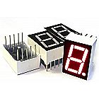 7 Segment LED Display (4pcs) - Common Anode Digital Display Tube - 0.5-in x 0.75-in (1/2 inch x 0.75 inch) - Red Single Digit/Number/Letter 10-pin Through Hole Often Used as Arduino Output Indicator