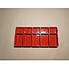 20 Red Cups for Our Double-sided Parts Storage Organizer Carrying Case 