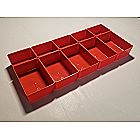 20 Red Cups for Our Double-sided Parts Storage Organizer Carrying Case 