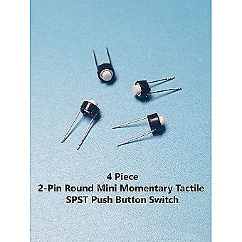 2-Pin Round Mini Momentary Tactile SPST Push Button Switch