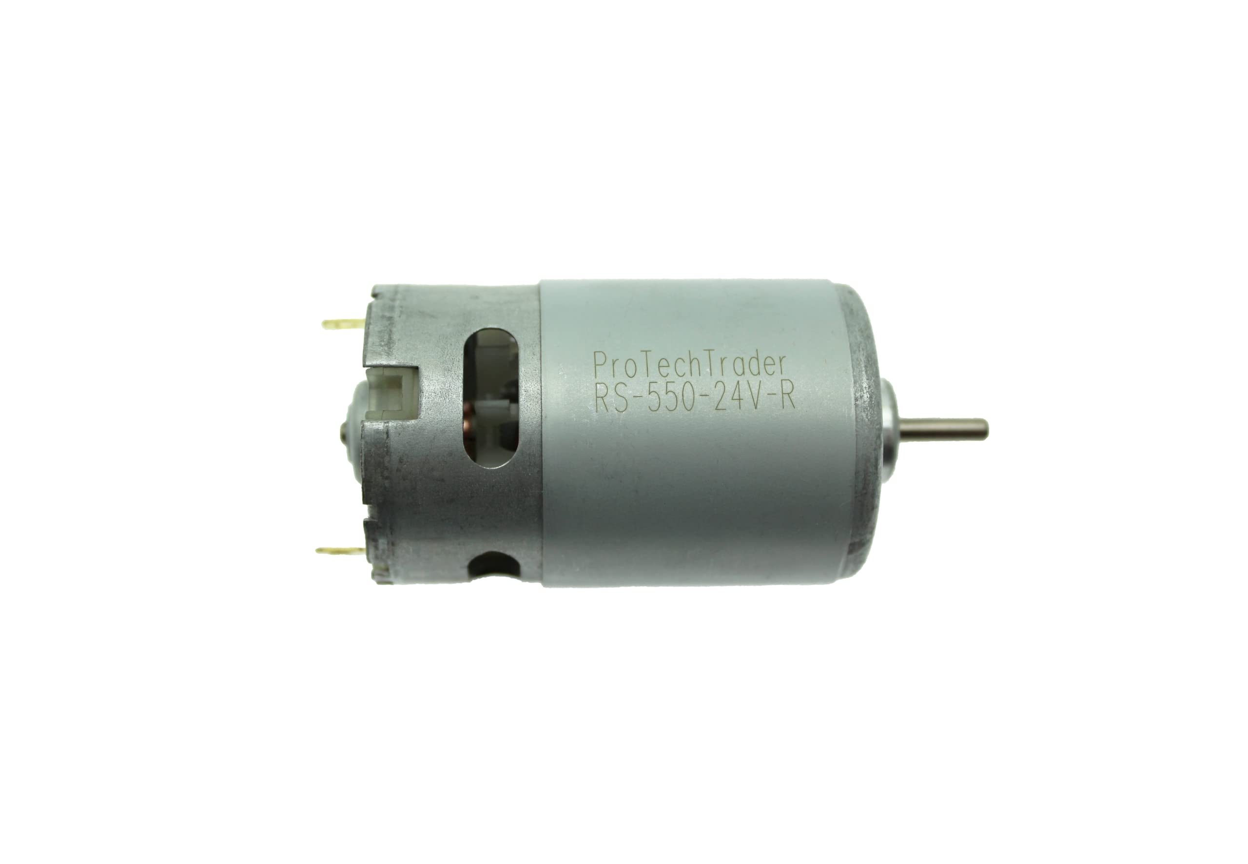 ProTechTrader RS550 24V Fan-Cooled DC Motor, 35000 RPM, 1/8 in Shaft
