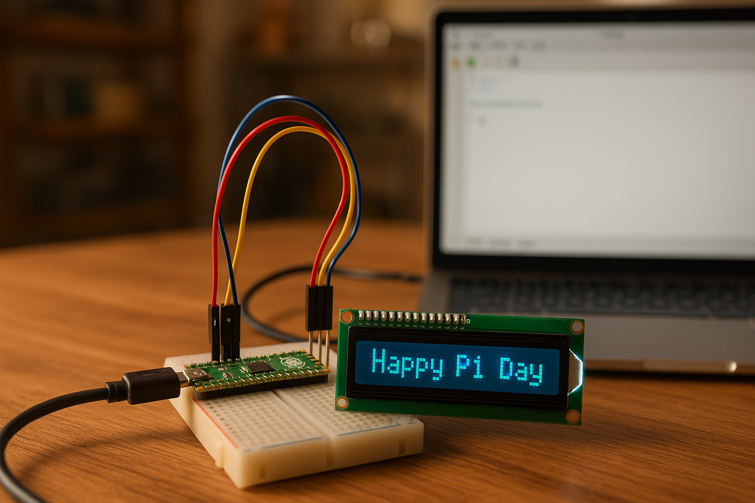 Complete setup on desk